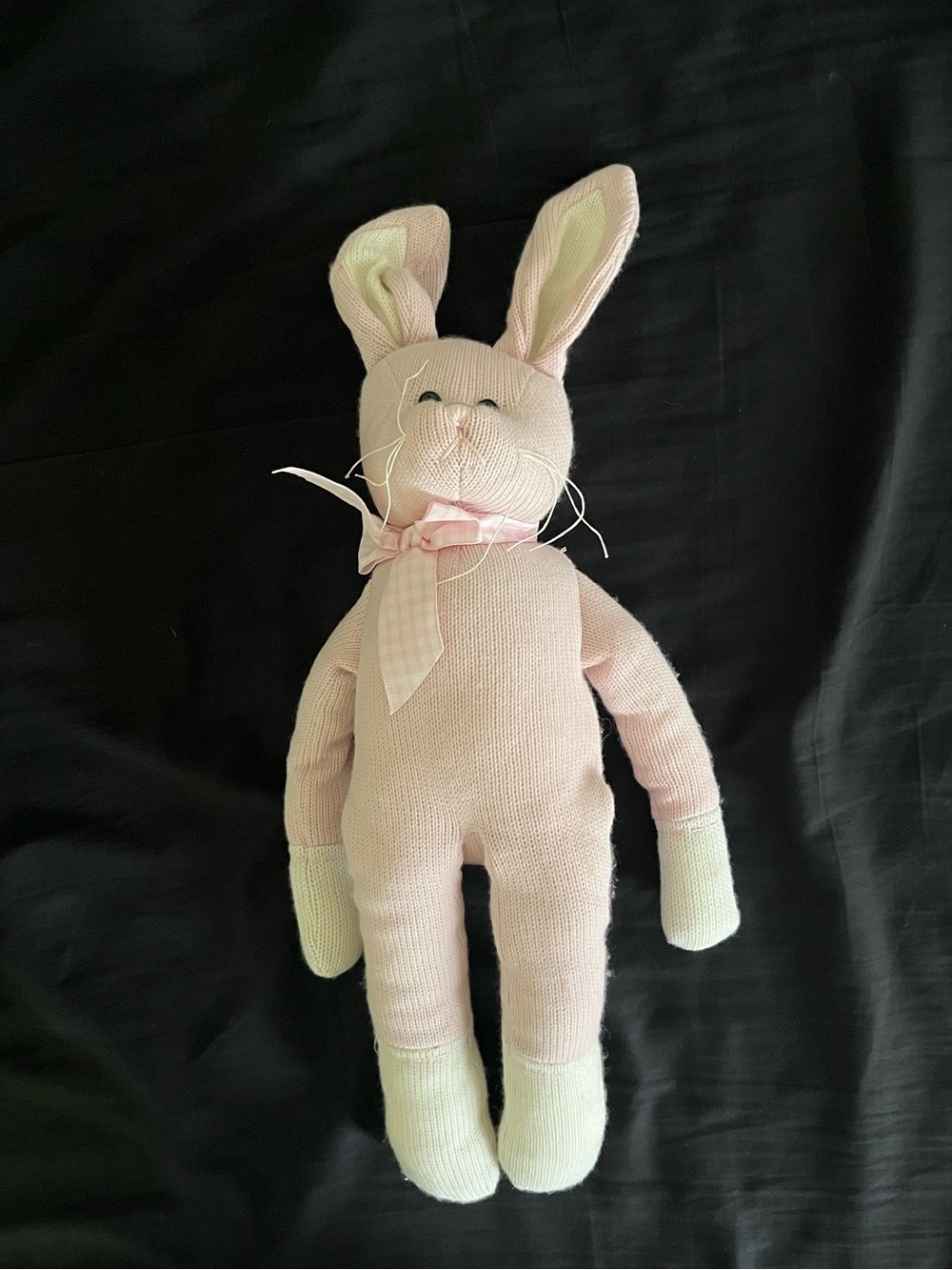 The Bearington Collection Soft Knit Bunny Plush